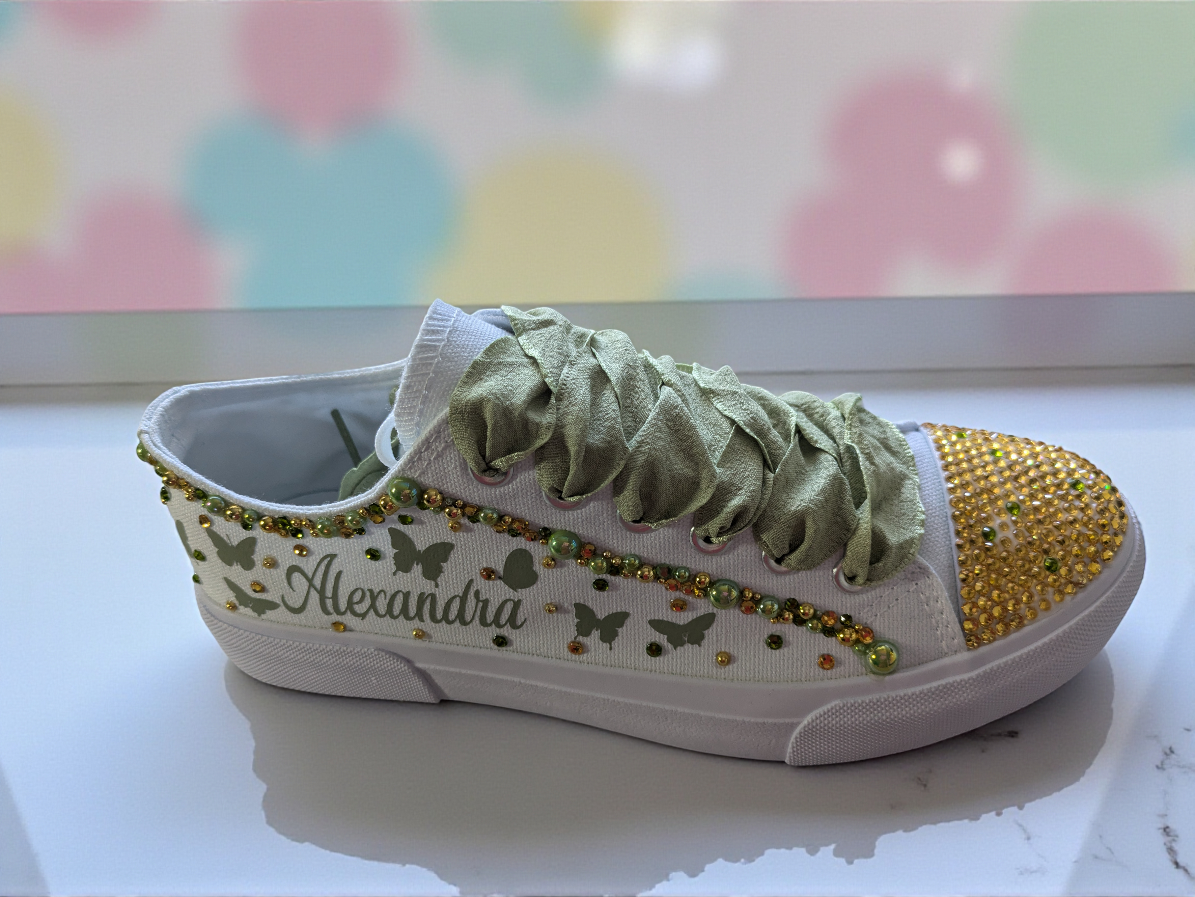 Mis XV Shoes/Shoes for quinceañera/ Sneaker/Fifteen Birthday Custom Shoe White